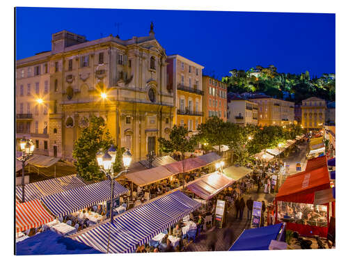 Aluminiumsbilde Cours Saleya in Nice