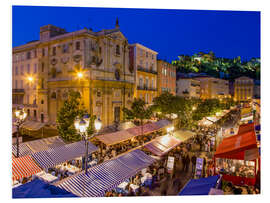 Foam board print Cours Saleya in Nice