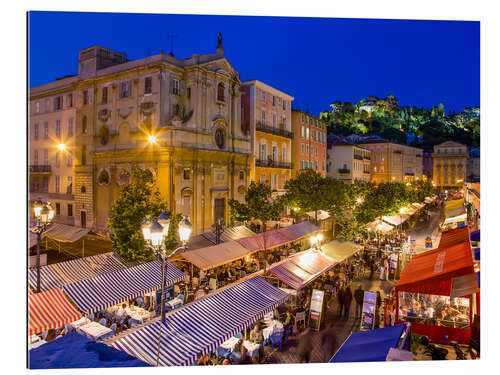 Stampa su plexi-alluminio Cours Saleya in Nice