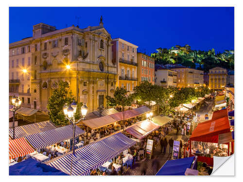 Wandsticker Cours Saleya in Nizza