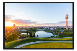 Gerahmter Kunstdruck Olympiapark in München