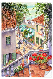 Wandsticker Schritte zum Hafen