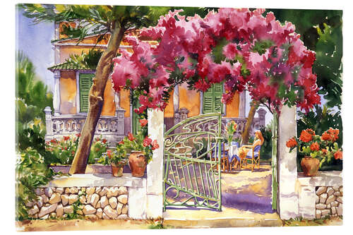 Quadro em acrílico Bougainvillea Villa