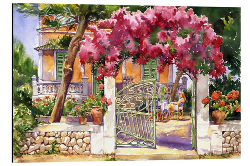 Aluminium print Bougainvillea Villa