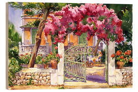 Holzbild Bougainvillea Villa