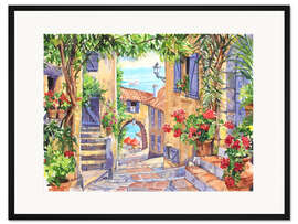 Gerahmter Kunstdruck Rötliches Sonnenlicht - Paul Simmons