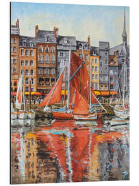 Magnettafel Orangefarbene Segel