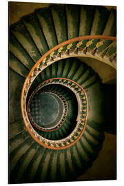 Magnettafel Wendeltreppe in Grün- und Brauntönen