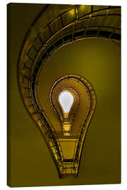 Canvas print Lightbulb shaped staircase