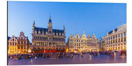 Aluminium print Grand Place in Brussels