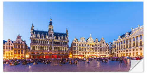 Selvklebende plakat Grand Place in Brussels