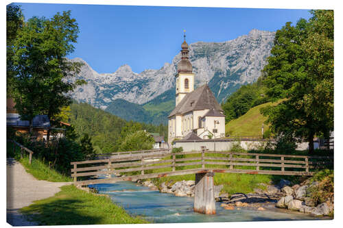 Canvas print Chapel in Ramsau in Bavaria