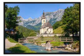 Gerahmter Kunstdruck Ramsau bei Berchtesgaden
