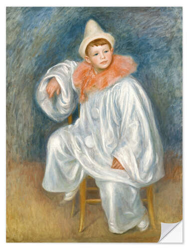 Självhäftande poster The White Pierrot