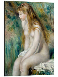 Magnettafel Badende mit blonden Haaren