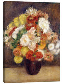 Tableau sur toile Bouquet de chrysanthèmes - Pierre-Auguste Renoir