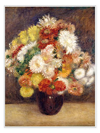 Billede  chrysanthemum bouquet - Pierre-Auguste Renoir