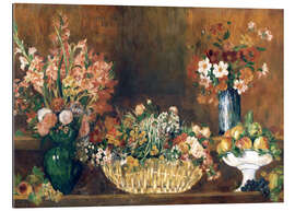 Gallery print still life with flowers and fruit 