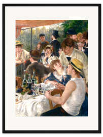 Gerahmter Kunstdruck Frühstück der Ruderer (Detail)