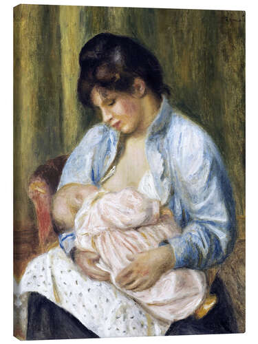 Stampa su tela A Woman Nursing a Child 