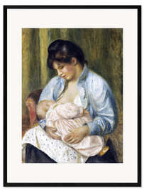Impresión de arte enmarcada A Woman Nursing a Child 