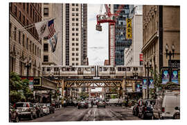 Aluminium print Chicago Street View