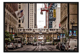 Gerahmter Kunstdruck Chicago Street View
