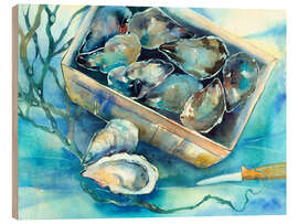 Quadro de madeira oysters - Jitka Krause