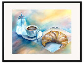 Gerahmter Kunstdruck Frühstück