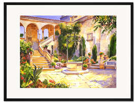 Gerahmter Kunstdruck Nachmittagssonne