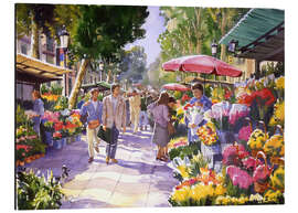 Magnettafel Blumenmarkt in Barcelona