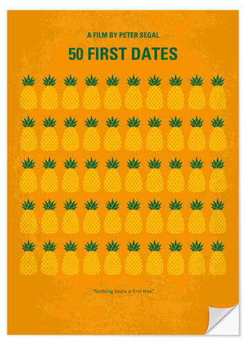 Selvklebende plakat 50 First Dates