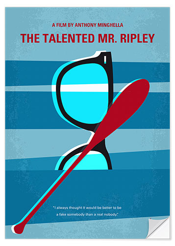 Selvklebende plakat The Talented Mr. Ripley