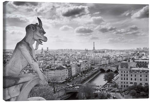 Leinwandbild Wasserspeier der Kathedrale Notre-Dame de Paris