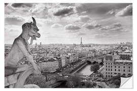 Sisustustarra Notre Dame Gargoyle overlooks Paris