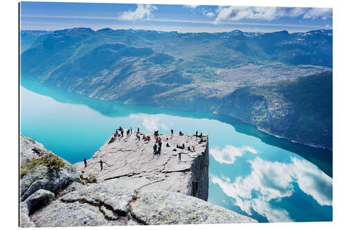 Gallery print Cliff Preikestolen at Lysefjord