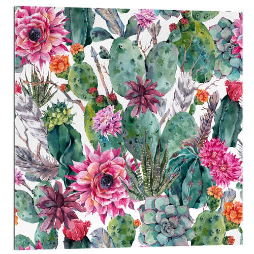 Gallery print Cacti, feathers and arrows