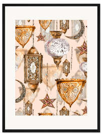 Gerahmter Kunstdruck Arabische Laternen