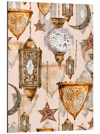 Magnettafel Arabische Laternen