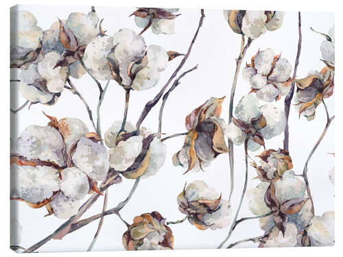 Canvas print Cotton Blossoms