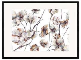 Plakat artystyczny premium w ramie Cotton blossom