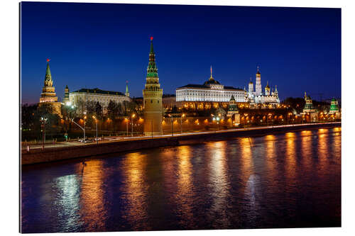 Gallery Print Moskauer Kreml und Vodovzvodnaya Turm bei Nacht