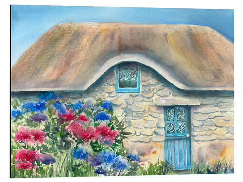 Aluminiumsbilde Breton Cottage