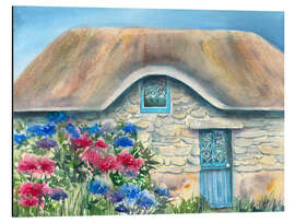 Aluminium print Breton Cottage