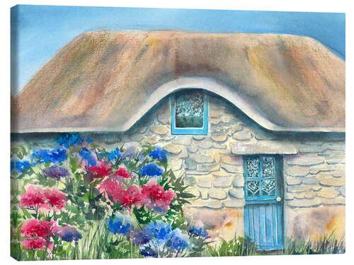 Canvas print Breton Cottage