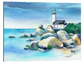 Aluminium print Lighthouse Pontusval