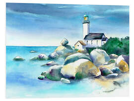 Foam board print Lighthouse Pontusval