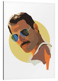 Aluminium print Freddie Mercury