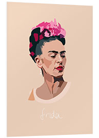 Foam board print Frida Kahlo Portrait