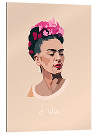 Tableau en plexi-alu Portrait de Frida Kahlo